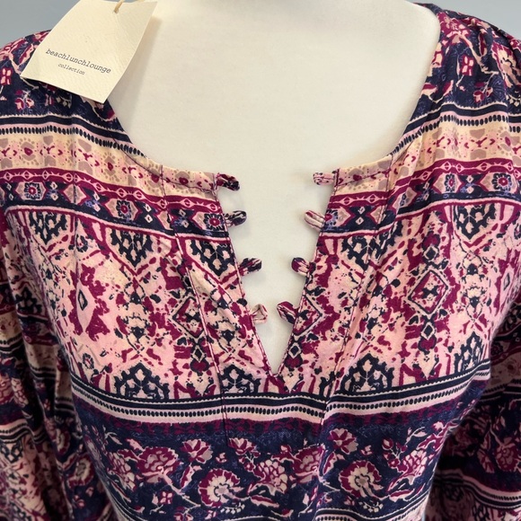 SOLD Beach Lunch Lounge Beautiful NWT Dress Size Large Slip on Coverup - Picture 2 of 8